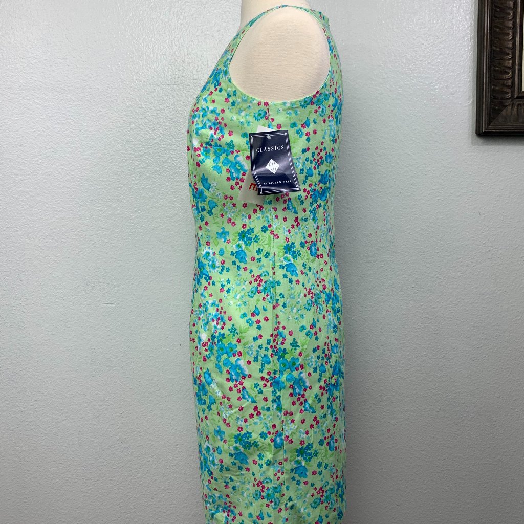 Nwt Classics By Eileen West Sleeveless Lime Dress — image 3 of 7
